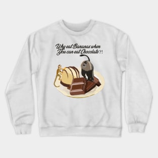 Chocolate Monkey Foodies Crewneck Sweatshirt